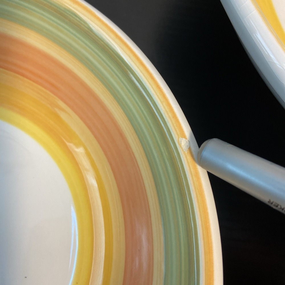 Tre Ci  Made in Italy  Large PASTA SERVING BOWL  Ceramic - 14" +4 Bowls - Picture 4 of 16